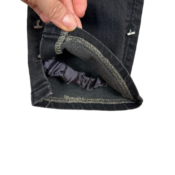 Radcliffe London Y2K Low Rise Bootcut Jeans W/Removable Stirrups Black Size 26 - Picture 7 of 12